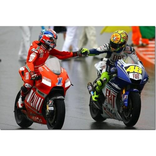 Ducati Sportbike and Yamaha Motorcycle Wall Art Posters and Prints Modern Canvas Paintings for Living Room Decor