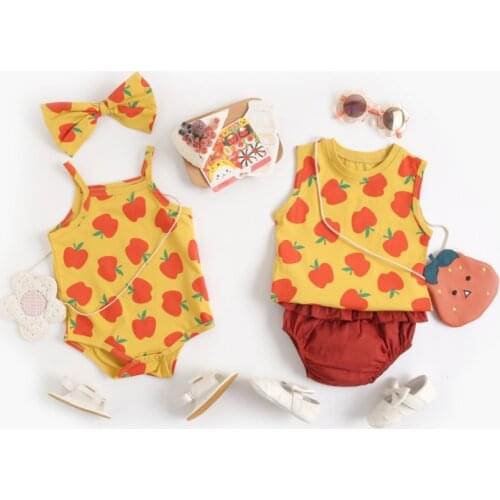 Ins 2Pcs Baby Girls Costume Romper Sling Sleeveless baby clothing Summer Princess Baby Girl Clothing Jumpsuits+Headband/Shorts