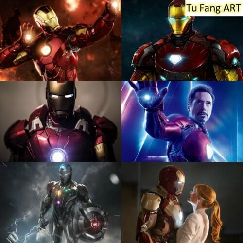 Canvas Painting Marvel Iron Man Movie Wall Art Posters and Prints Room Decor Pictures for Living Wall Decor Home Decoration