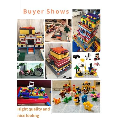 200-1700 pcs Kids Classic DIY Building Blocks Figures splice any shape Bricks Creative Toys For Children Construction Block