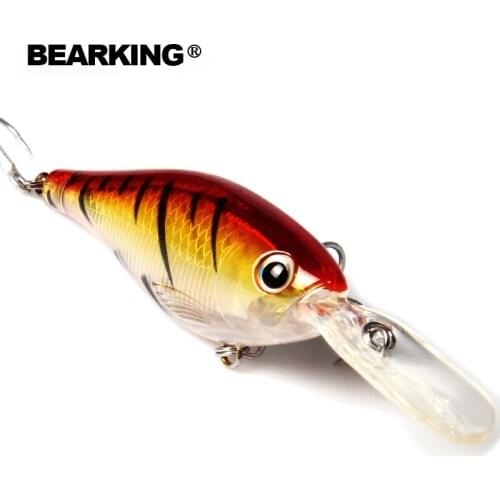 5pcs 8cm/14g DEEP WALLEYE Trolling Fishing Lure Wobbler Crankbait Minnow Bass Pike Bait depth2-4m Fishing Tackle