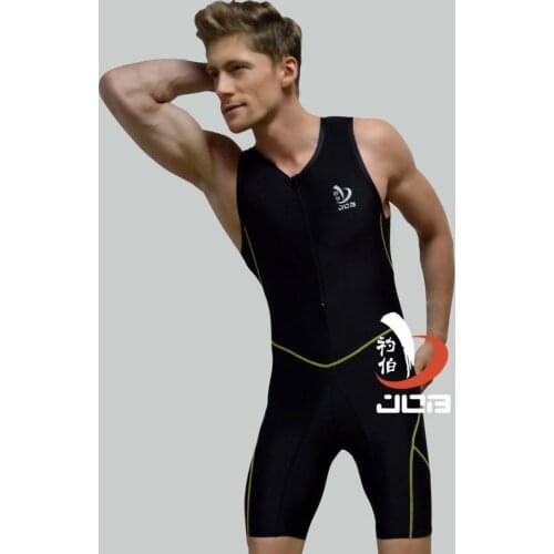 Summer Brand Men Sexy Patchwork Bodybuilding&Fitness One Piece Swimwear/Man Sport Slimming Body Suit Shaper