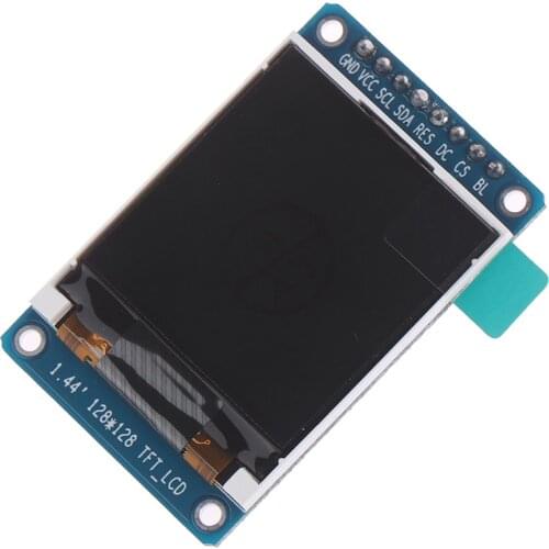 Hot 1pc SPI Full Color TFT LCD Display Module ST7735 OLED For Arduino Connected To The Microcontroller 1.44" 128x128 65K