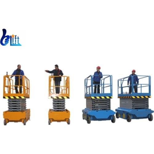CE 6-13.8m Load 227kg-300kg Mobile Electric Self Propelled Table Lift Machine Types Hydraulic Cylinders Lifter For Construction