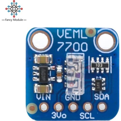 VEML7700 Light Sensor Module High Dynamic Range Digital Light Sensor Breakout Boards Optical Sensor Development Tools DC 3.3V 5V