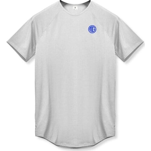 Men Breathable Quick Drying Short Sleeve Printed Color Printed O-neck T-shirt Summer Top Undershirt