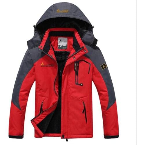 Men Winter Parka Waterproof Windbreak Velvet Thick Warm Windproof Coats Male Military Hooded Anorak Jackets Plus Size 6XL