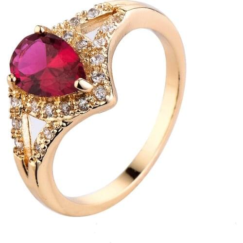 2017 new fashion Rose Gold Color TOP Class 9 pcs Rhinestones Studded Eternity Wedding Ring