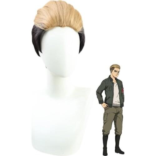 Porco Galliard Cosplay Wig Anime Final Season Attack on Titan Pokko Short Synthetic Fake Hair Halloween Party Role Play