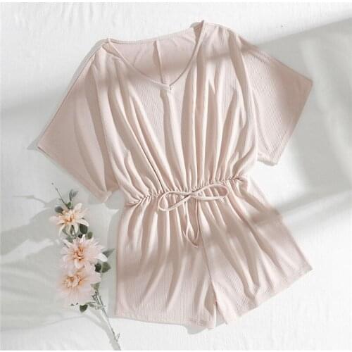 Beach Pareo Tunic Summer Cover Ups for Swimwear Women Short Sleeve Waist Dress Bating Suit Cover-Up 2021 Srn Home Dresses