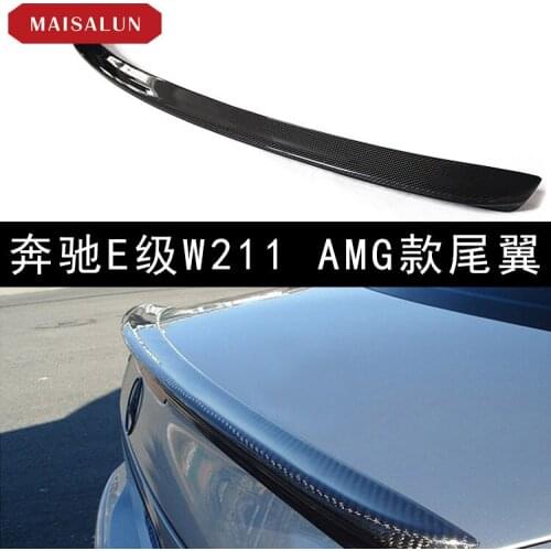 Suitable For the New E-class W211 E180 E200 E300 Amg Carbon Fiber Tail Fixed Wing
