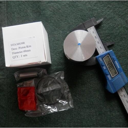 MS390 PISTON ASSY 49MM FOR STIHL 039 MS-390 390 2 STROKECHAINSAW CYLINDER KOLBEN KIT RINGS PIN CLIP ASSEMBLY 1127 030 2005