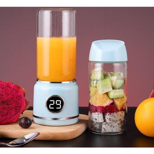 6 Blades Portable Electric Fruit Juicer Mini USB Chargerable Smoothie Maker Blenders Food Processor Sports Bottle Juicing Cup