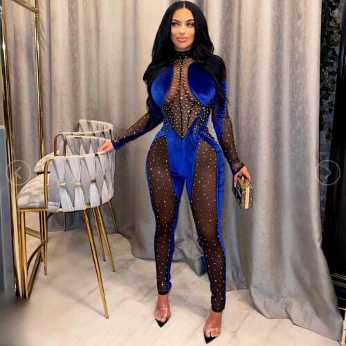 Sexy Waist Lace Up Women Jumpsuit Club Autumn Velvet Long Sleeve Lady Sashes Kinny Romper Nightclub Overalls Bodysuits