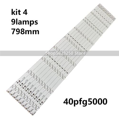 6set=24pcs LED Backlight strip 9 lamp For Philips 40PFG5000 40PFG5100 40PFG5109 Aoc LE40D1452 LE40D1442