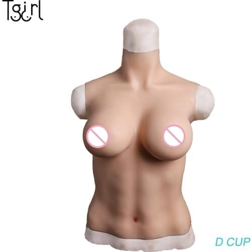Tgirl Crossdressing Silicone Suit Boobs For Crossdressers Drag queen D Cup Big Fake Breast Forms