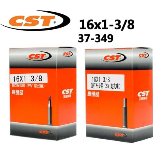 CST Bike Tubes 16" 1 3/8 37 349 Schrader Presta Valve For 3sixty Brompton Pikes Trifold Folding Bike Tube Bicycle Parts