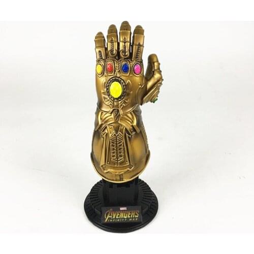 [VIP] Infinity Gauntlet Super hero Thanos gem Gloves Action Figure Toy Superhero resin statue home decoration collection model