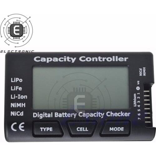 LCD Digtial Display RC CellMeter-7 Digital Battery Capacity Detector Tester For LiFe Lithium Ion of Ni-MH Ni-Cd Lithium Polymer
