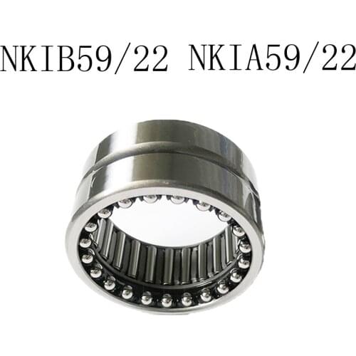 1PC NKIB59/22 NKIA59/22 Combined Needle Roller Angular Contact Ball Complex Bearings22X39X23MM