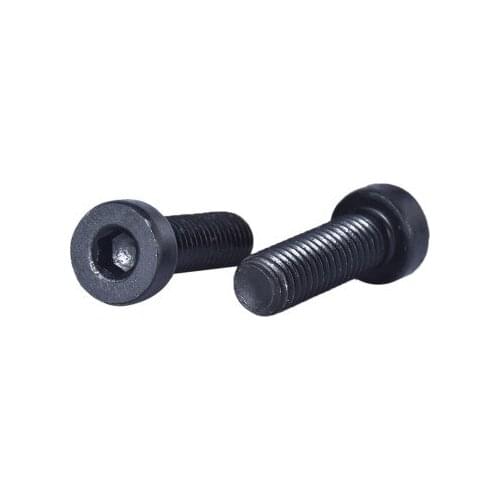 3pcs M16 Allen short head screws hex socket thin headel screw mechanical bolts carbon steel black color DIN7984 30mm-50mm long