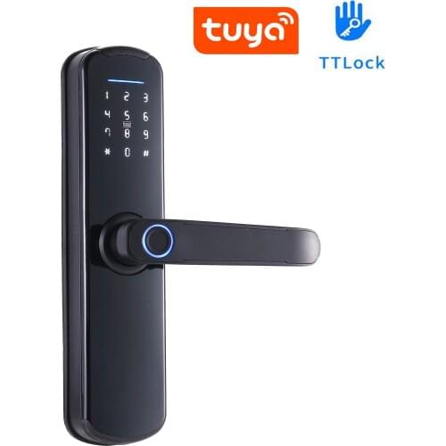Aluminum TTLock APP Bluetooth-compatible Intelligent Fingerprint Lock Support Fingerprint / IC card/ password/Mechanical Key
