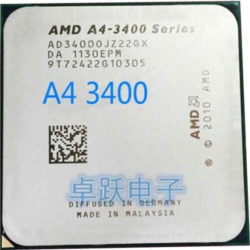 AMDAMD A4-Series A4-3400 A4 3400 Dual-Core cpu 100% working properly Desktop Processor free shipping