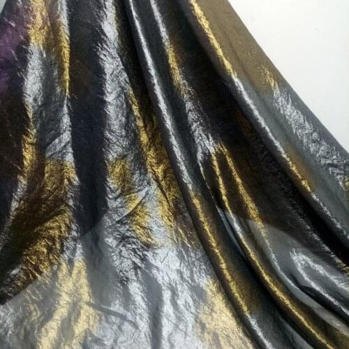 Cosplay Shiny Chiffon Fabric Gold Silver Bronzing 30D Thin Soft Flowing Bronzed Magic DIY Dress Fabric