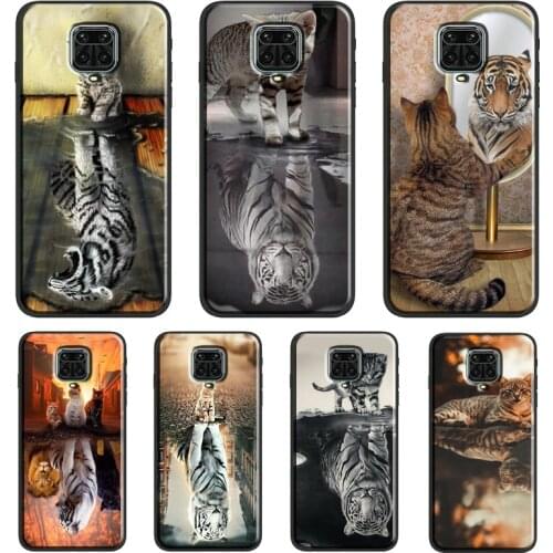 Animal Big Cat Kitten Tiger For Xiaomi Redmi Note 7 8 Pro 8T 9S Note 9 10 Pro Cover For Redmi 9T 9 9A 9C 7A 8A Case