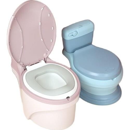Childrens simulation toilet baby big toilet small toilet can put garbage bags 1-6 years old children