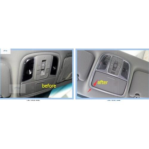 Lapetus Interior / For KIA Optima K5 2016 ABS Roof Reading Lamp Cover Trim 3 Pcs / Set