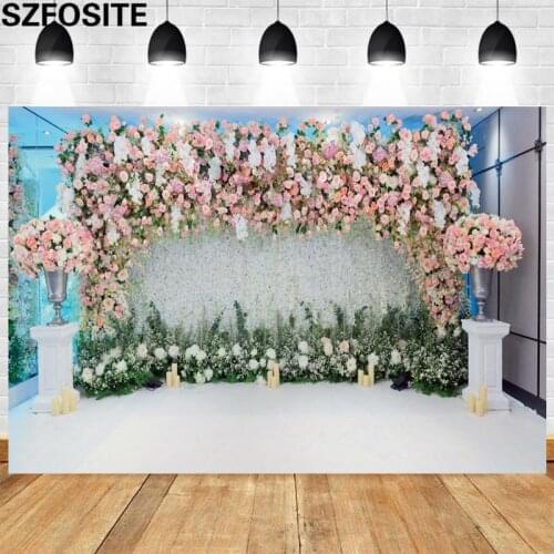 Beautiful Be Engaged Flower Wall Background Photography Studio Wedding Photo Shooting Props New Couple Party Decoration Backdrop