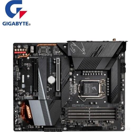 For Gigabyte GA Z590 AORUS ELITE AX Motherboard LGA 1200 Z590 Used Desktop Mainboard Support i3 i5 i7 10400F 10400 10100F 10700K