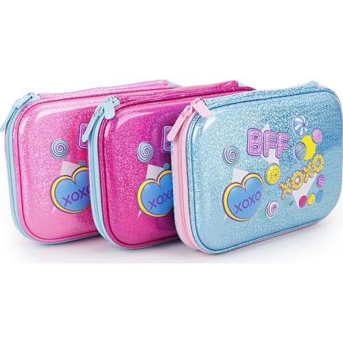 EVA Cute Pencil case for Girls & Boys High quality Kawaii School Case Designs Alpaca Dinosaur F1 XOXO PAW