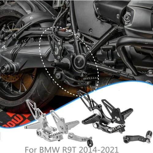 Motorcycle Adjustable Rearsets Footrest Foot Pegs For BMW R Nine T R NineT R9T 2014-2021 2015 2016 2017 2018 2019 Accessories