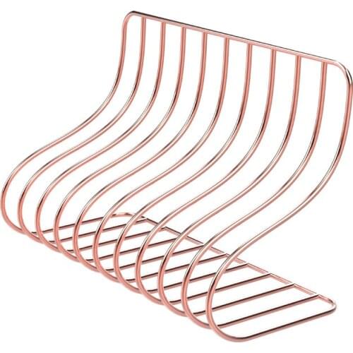 New Luxury S-Shape Bookend Stationary Anti-skid Bookends Book Ends Shelf Holder Iron Book Stand Drop Shipping