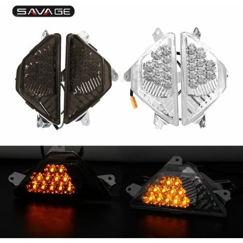 Front Turn Signals For KAWASAKI NINJA 400 LED 250 300 650 1000 ZX-6R ZX6R Motorcycle Accessories Lamp Flashing Indicator Light