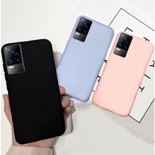 Simple Liquid Silicone Back Case For VivoY73 Y73S Case Vivo V21E Cases Cover Candy Housing Shell For Vivo V2059 V2061 Back Capa