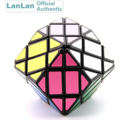 LanLan 4x4 Rhombohedral Dodecahedron Diamond Magic Cube Megaminxeds Speed Puzzle Antistress Brain Teasers Educational Toy