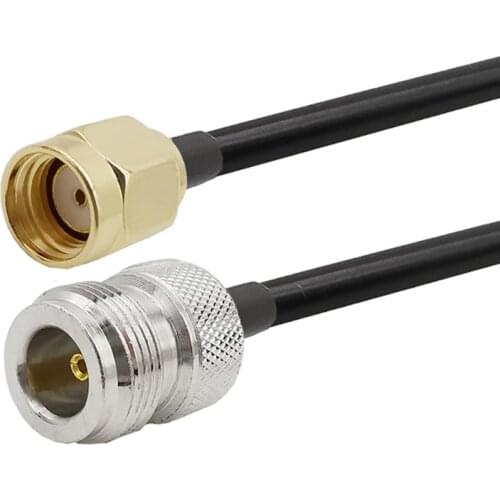RP-SMA Male to N Female RG58 Cable Radio WIFI extension SMA to N Connector For 4G LTE Cellular Amplifier Cell Phone Signal