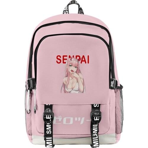 Unisex Backpack Darling In The Franxx Japan Anime Cartoon Large Capacity Students Boys Girls Schoolbag Women Laptop Bag