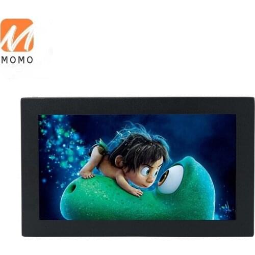 Widescreen 7 inch lcd monitor with metal housing and aviation connector