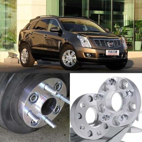 Teeze 4pcs 6X120 66.9CB 25mm Thick Hubcenteric Wheel Spacer Adapters For Cadillac SRX 2010