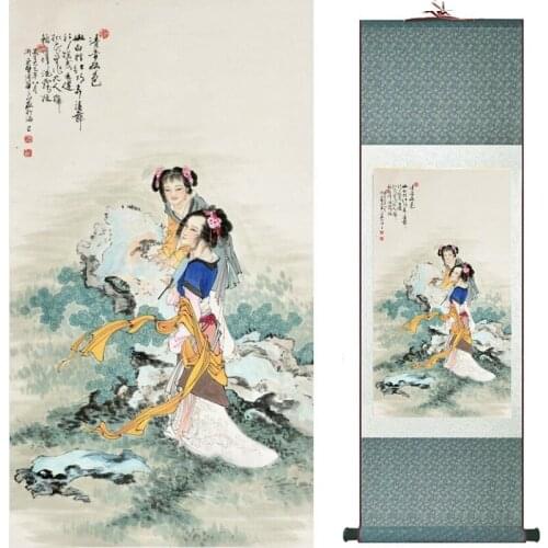 Traditional Chinese art painting Silk scroll painting Chinese wash painting Chinese wash painting 201907300017