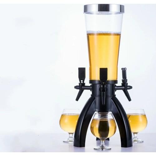 Triangle Wine Gun Beer Cannon Hotel Bar Ktv Beer Pagoda Household Black Tea Bucket Restaurant Tea Drink Appliance Fashion Gifts