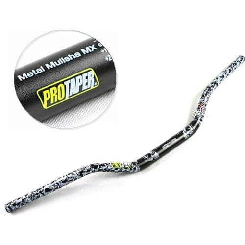 Protaper Metal Mulisha MX Universal Oversized-Diameter Handlebars 6061 Aluminum Alloy Skull Pattern Handlebars (1-1/8" Dia 28mm)