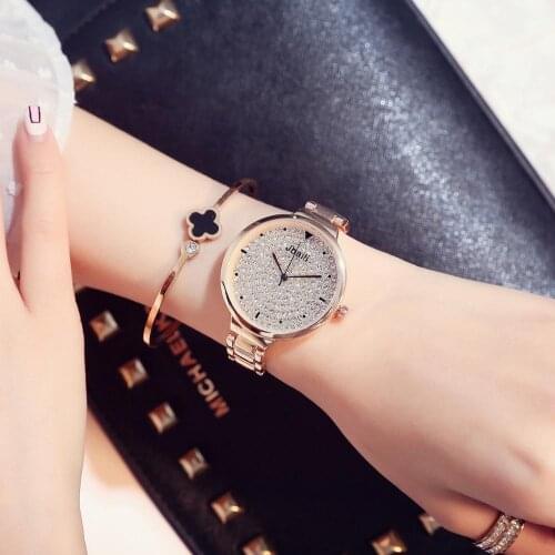 Women Luxury Rhinestone Watches Ladies Diamond Dial Wrist Watches Girl Casual Party Quartz Clock Reloj Mujer Marcas Famosa