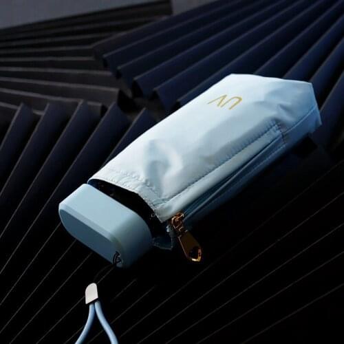 Super Mini Umbrella UV Protection Travel Sun Umbrella Women Colorful Six Folding Portable Summer Pocket Umbrellas Rain UPF50