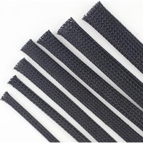 1/10 meter 2mm-50mm Cable Sleeve Insulated Braided Sleeving Data line protection Wire Cable Flame-retardant nylon tube