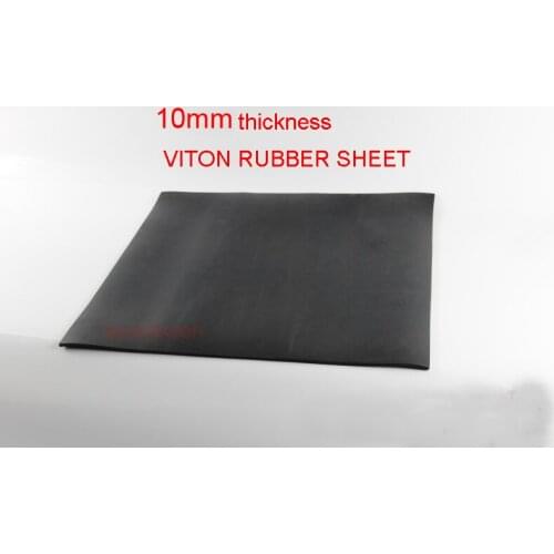 10mm thickness Fluorine rubber sheet FKM plate Aflas Rubber Sheet FPM mat Viton cushion pad acid, alkali and high temperature